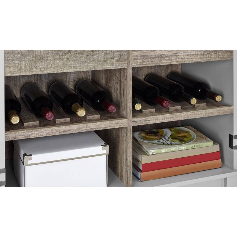 Wood 2 Door Storage Cabinet in White-Pemberly Row