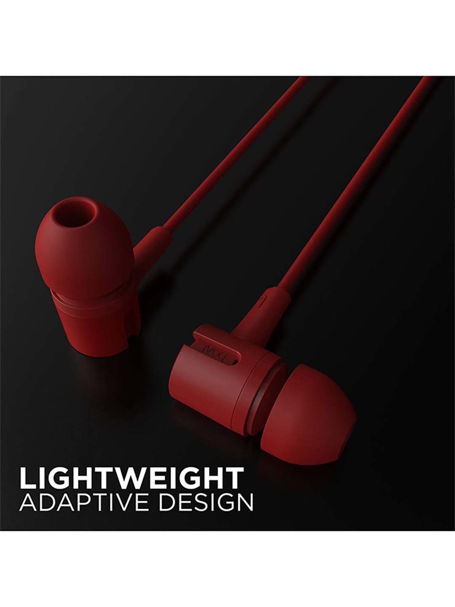 boAt Bassheads 102 in Ear Wired Earphones with Mic(Fiery Red)