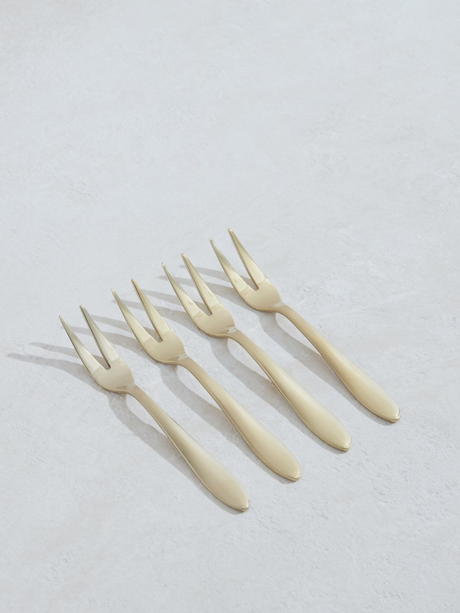 Westside Home Dull Gold Fruit Fork (Set of 4)
