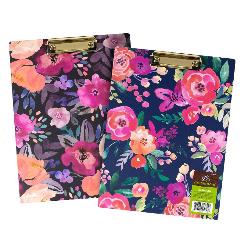 8.5" x 11" Clipfolio Dots/Stripes - greenroom