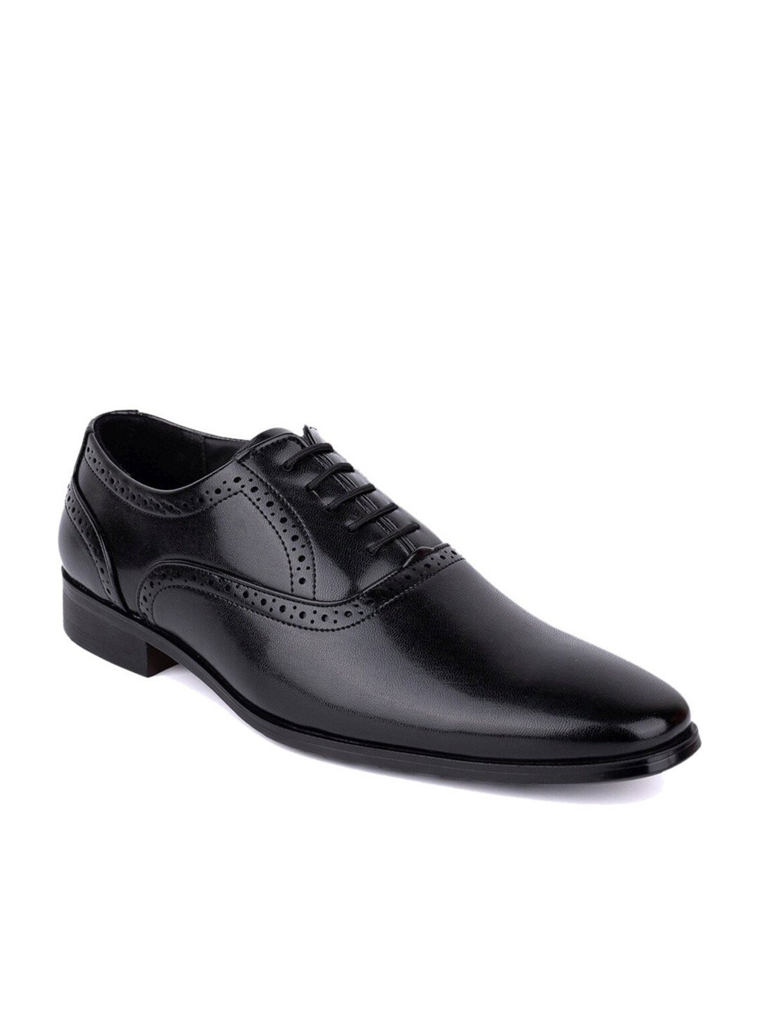 Hydes N Hues Men's Black Brogue Shoes