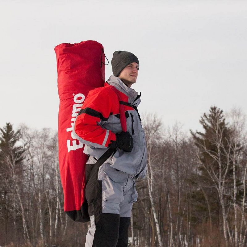 Eskimo QuickFish 6 Portable 6-Person Pop Up Ice Fishing Shelter Hut