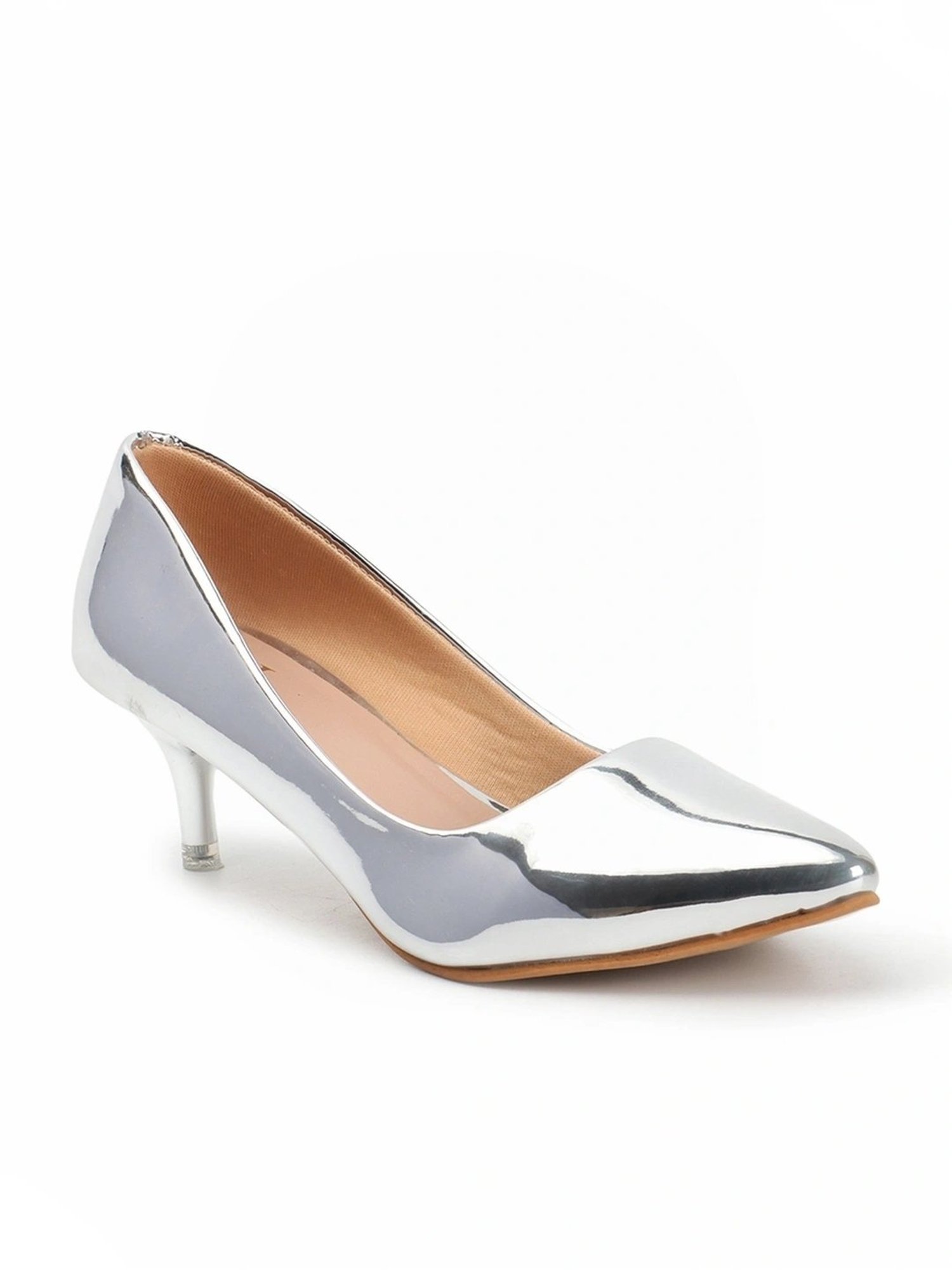 Carlton London Women's Silver Stiletto Pumps