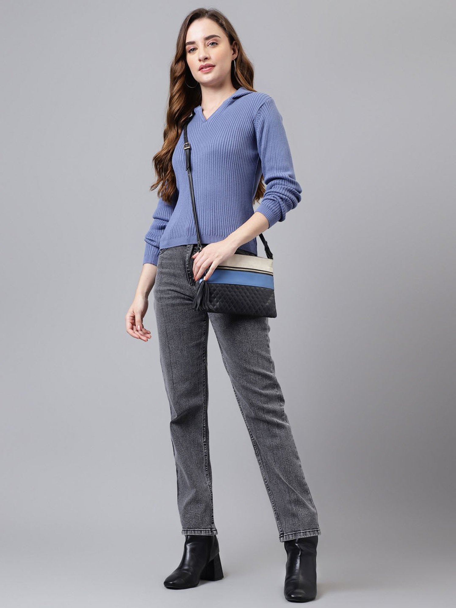 Latin Quarters Blue Sweater