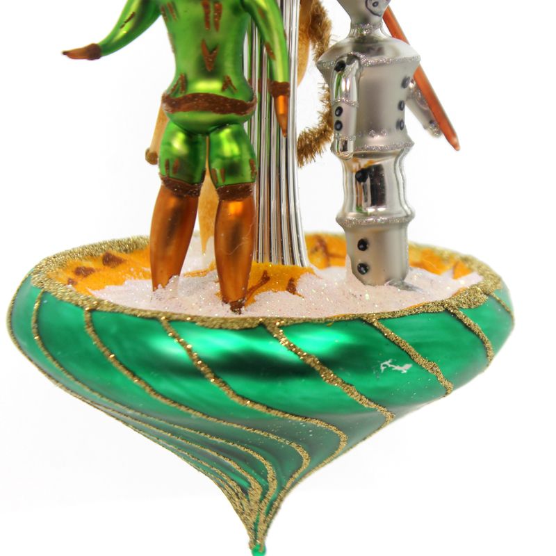 Laved Italian Ornaments Wizard Of Oz Carousel Lion Scarecrow Tin Man  -  Tree Ornaments