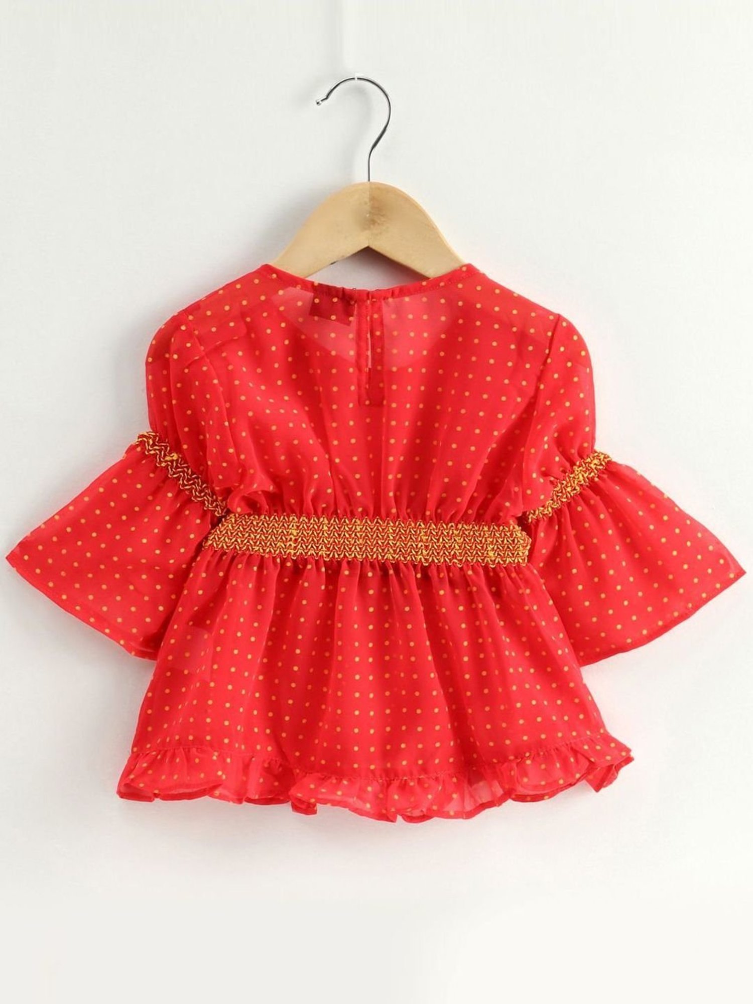 TWISHA Kids Red & Yellow Printed Top Set