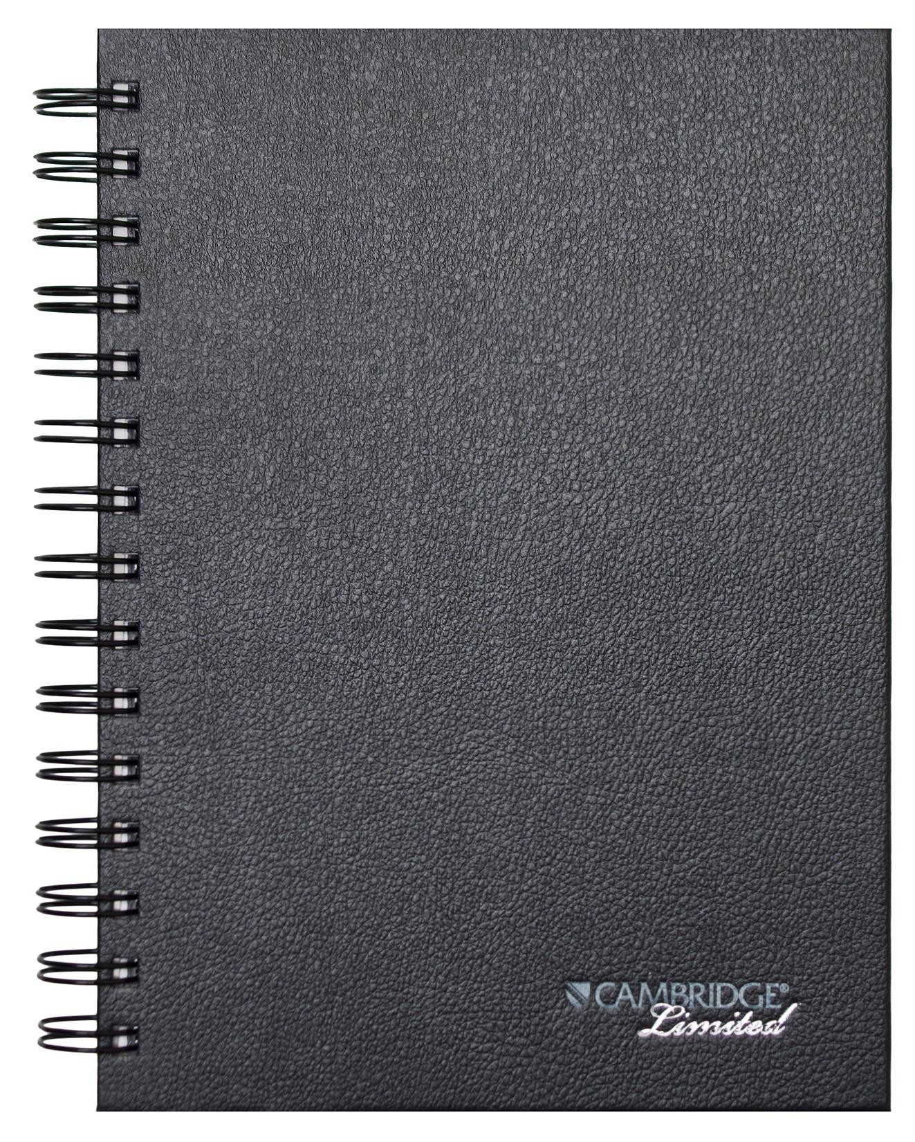 Mead 45332 6-1/4-In. X 8-In. Cambridge Legal Ruled Hardbound Notebook, Black