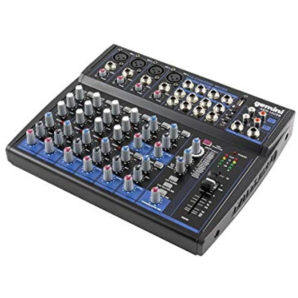 Gemini compact 12-channel Bluetooth mixer with USB playback
