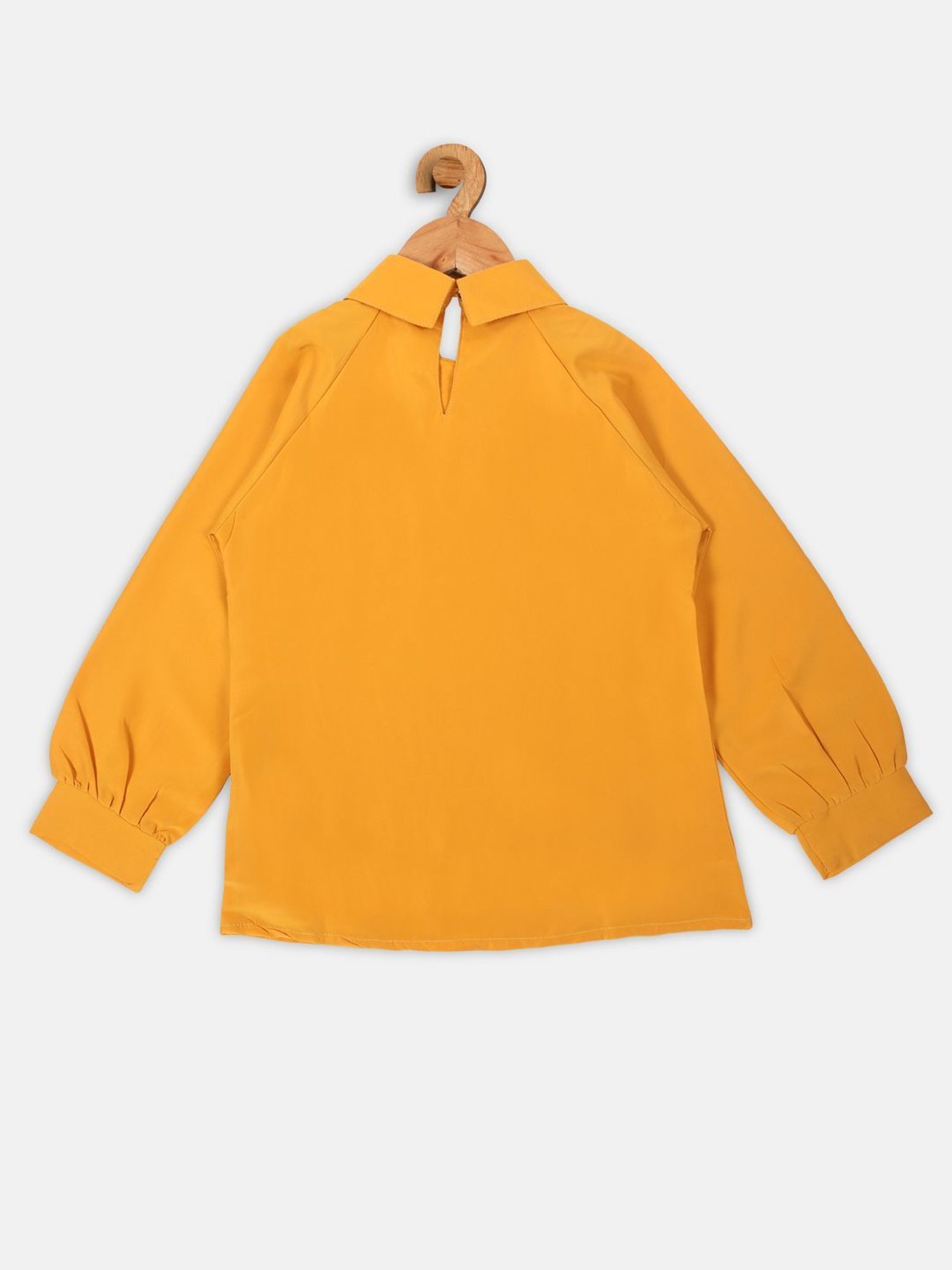 NINS MODA Kids Yellow Regular Fit Full Sleeves Top