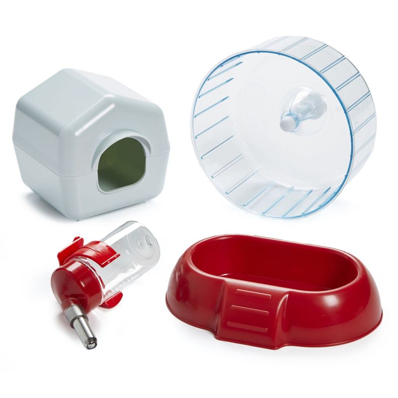 Trixie 2-Story Rabbit Hutch - Medium - Brown/White