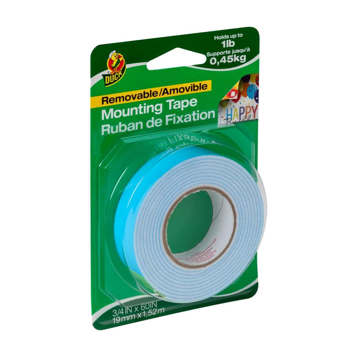 Duck Brand Removable Mounting Double-Sided Foam Tape: 3/4 in. x 10 ft. (White)