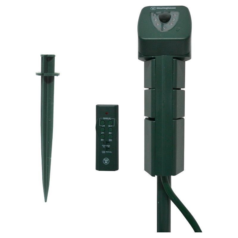 Westinghouse 6 Outlet Outdoor Remote Control Ground Stake