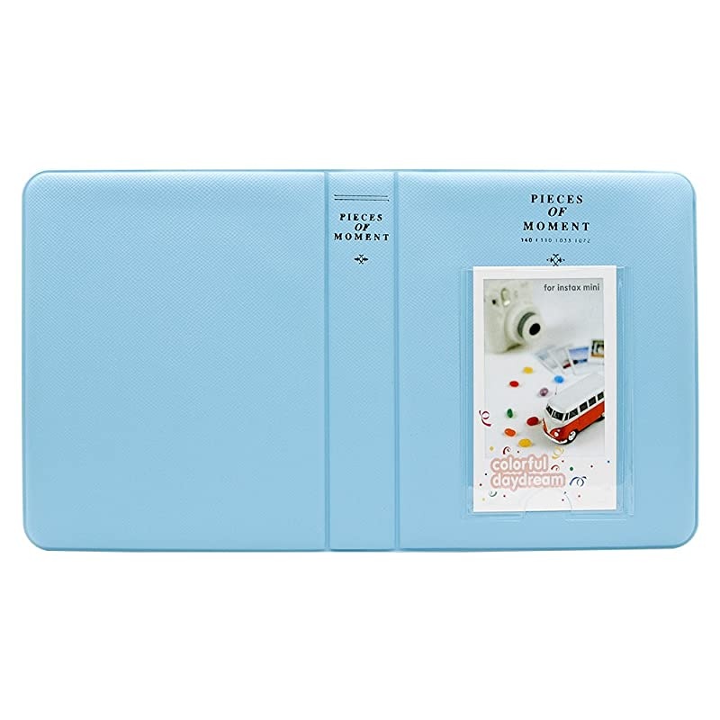 64 Pockets Mini Photo Album for Fujifilm Instax Mini 7s 8 8+ 9 25 26 50s 70 90 Instant Camera Name Card Blue n