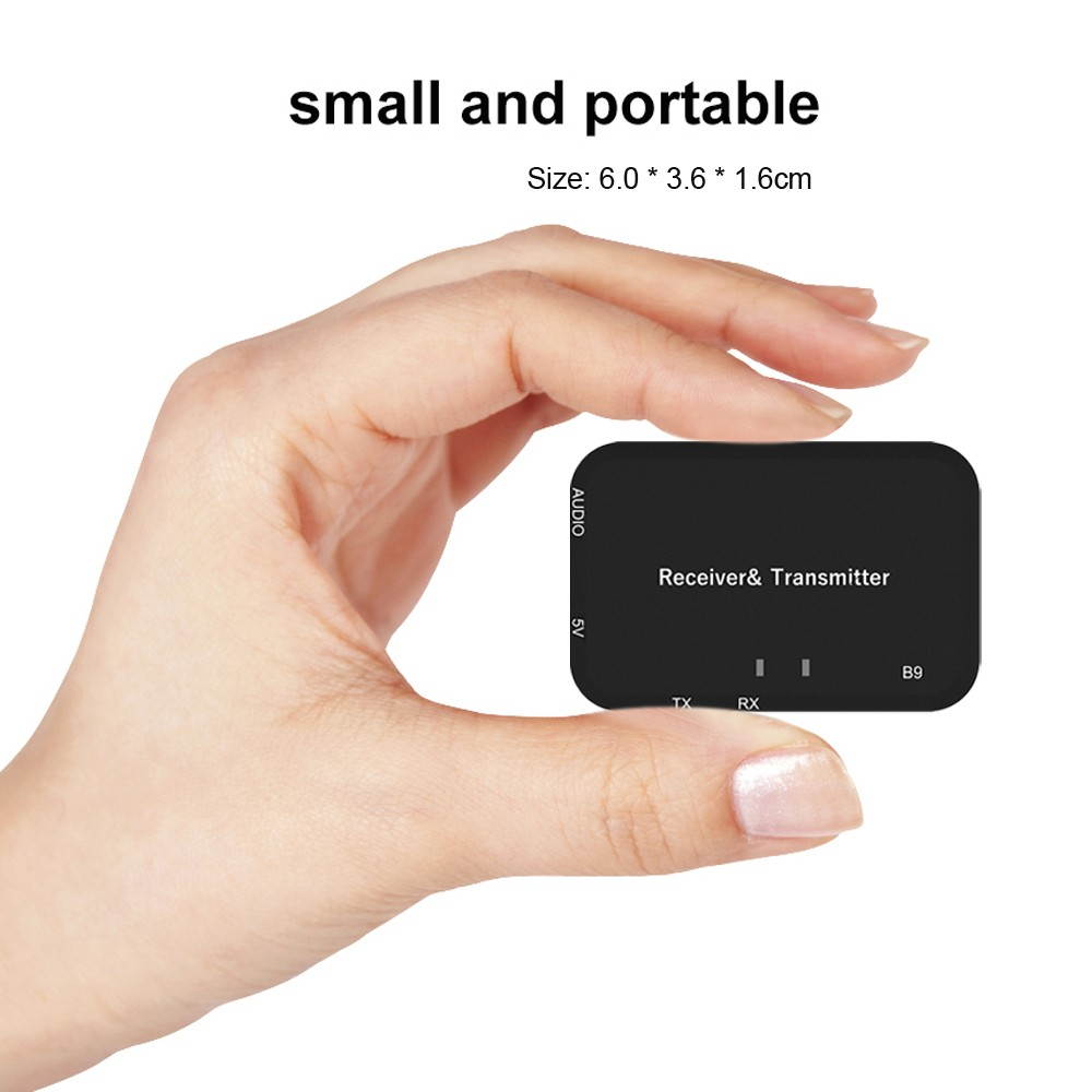 2 in 1 Bluetooth Audio Transmitter & Receiver Wireless Bluetooth Audio Adapter 3.5mm Stereo Audio Player