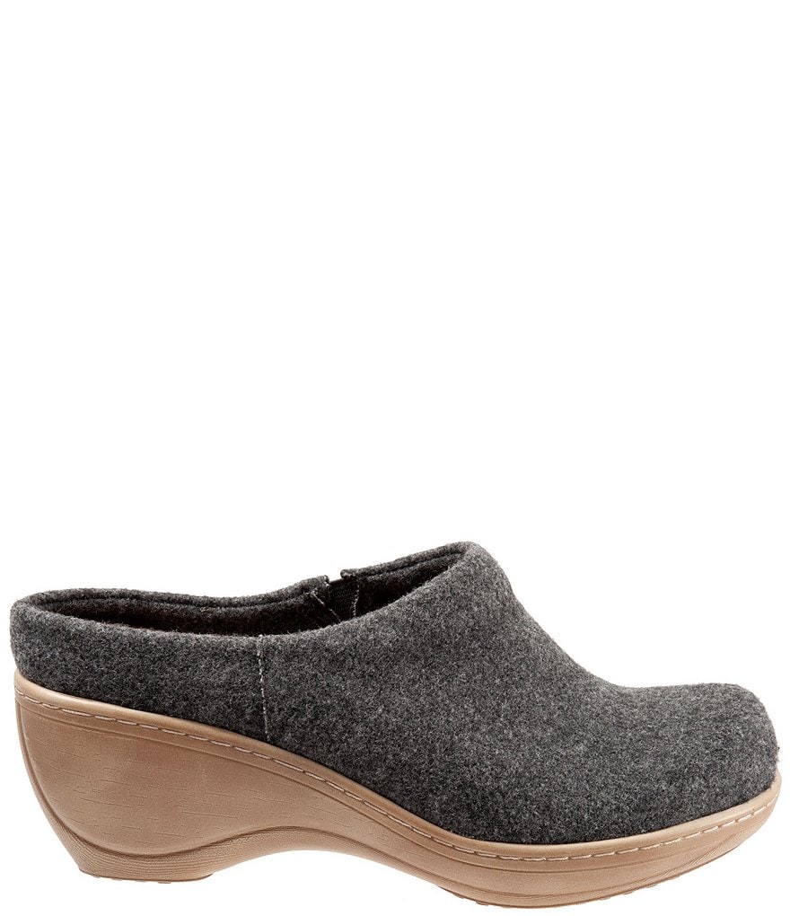 Softwalk Madison Felt Slip-On Clogs