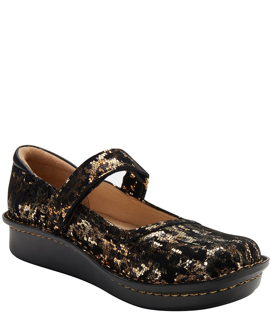 Alegria Belle Printed Leather Mary Janes