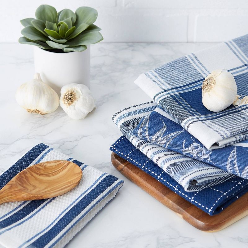 5pc Cotton Kitchen Set Red - Design Imports