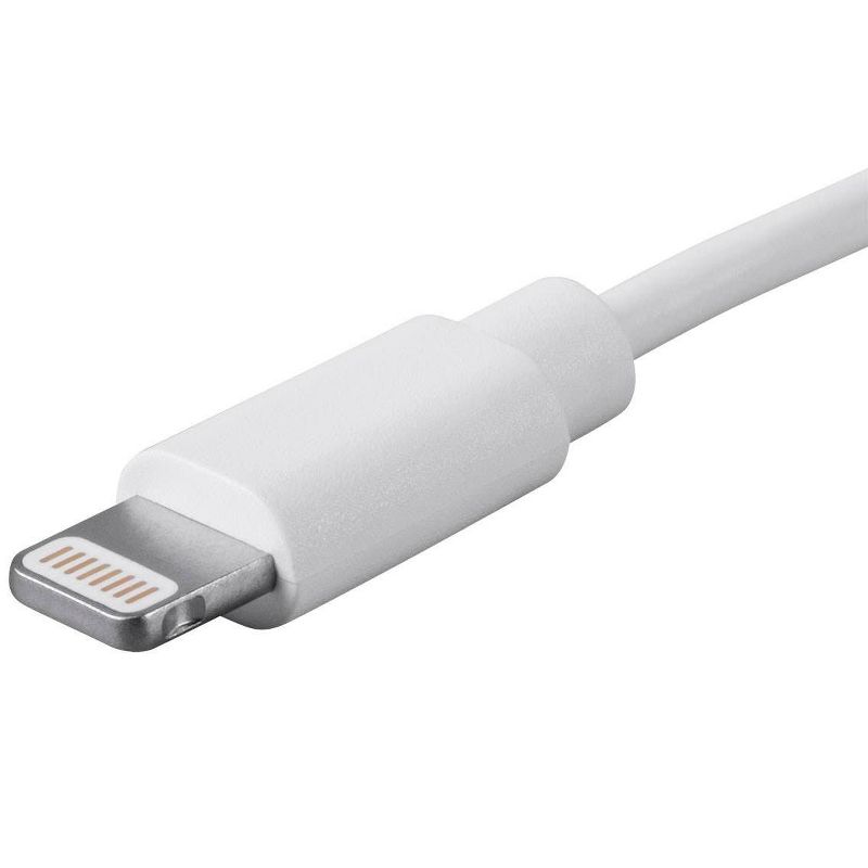 Monoprice Lightning to USB Charge & Sync Cable - 3 Feet - White | Apple MFi Certified for iPhone X, 8, 8 Plus, 7, 7 Plus, 6, 6 Plus, 5S , iPad Pro
