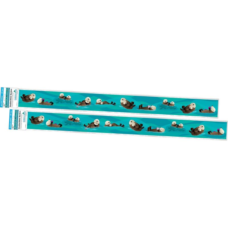2pk Sea & Sky Otters Double-Sided Classroom Borders - Barker Creek