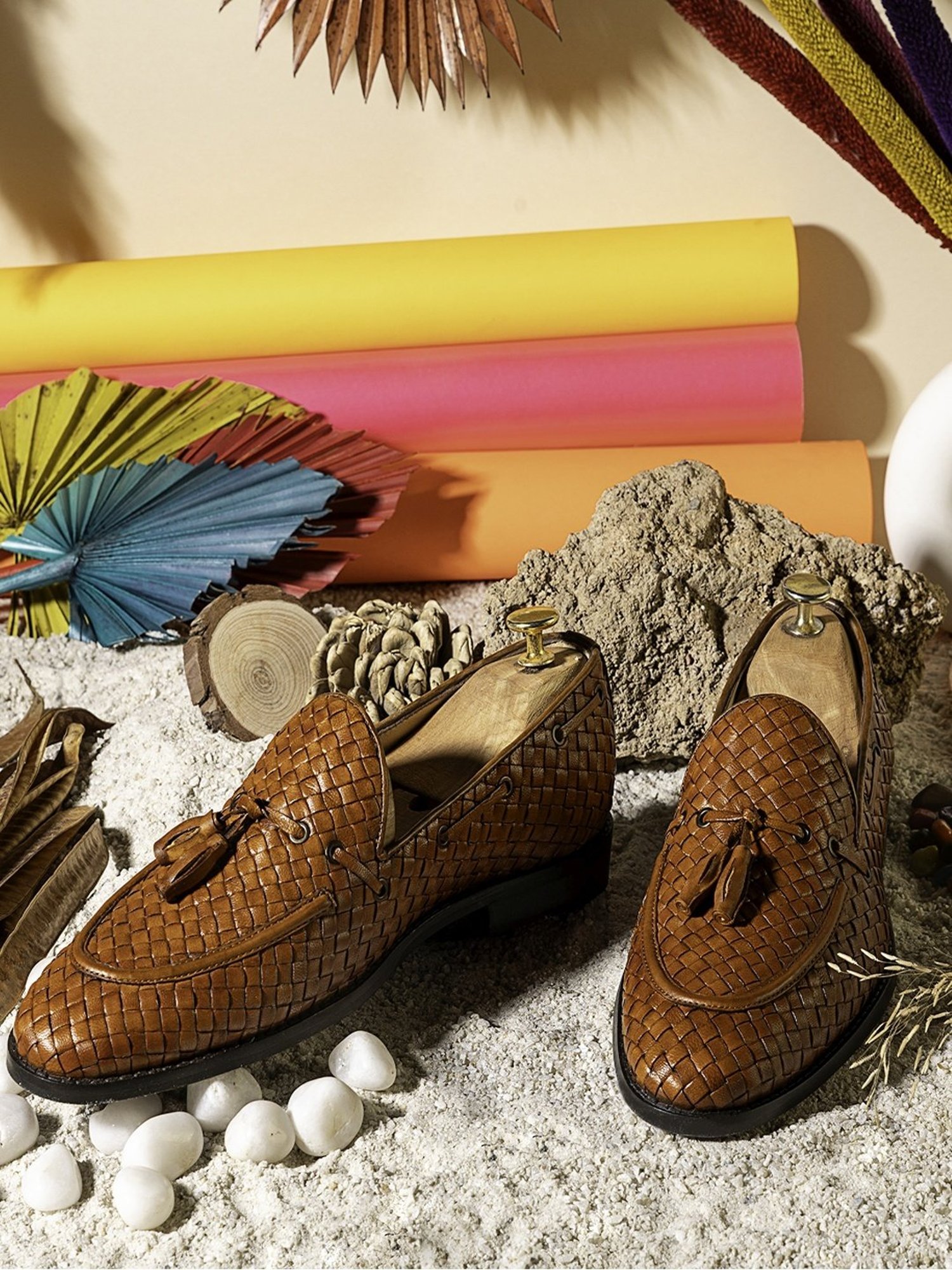 Griffin Men's RABBANE GRAFFITI Tan Boat Shoes