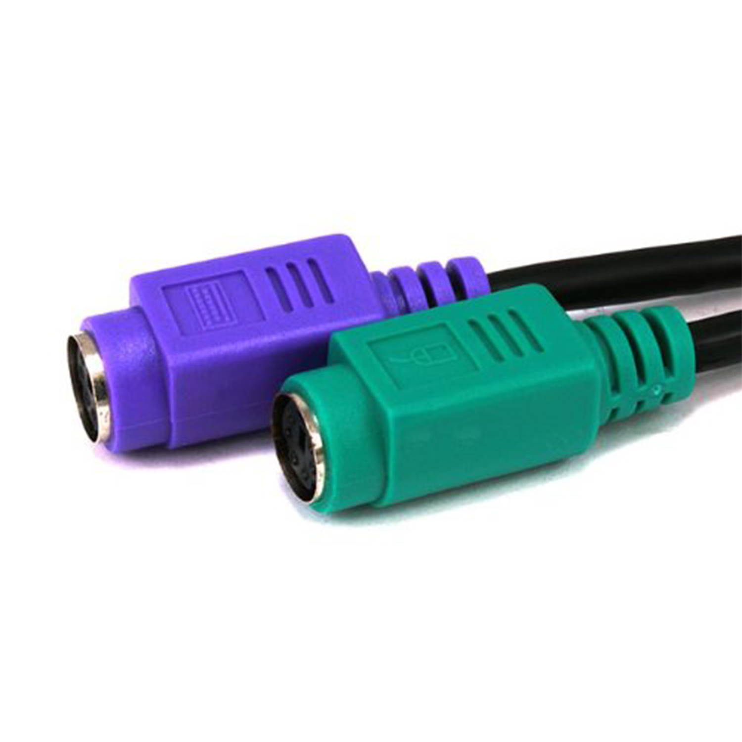 SANOXY USB to Dual PS/2 Adapter, for Mouse and Keyboard (Black)