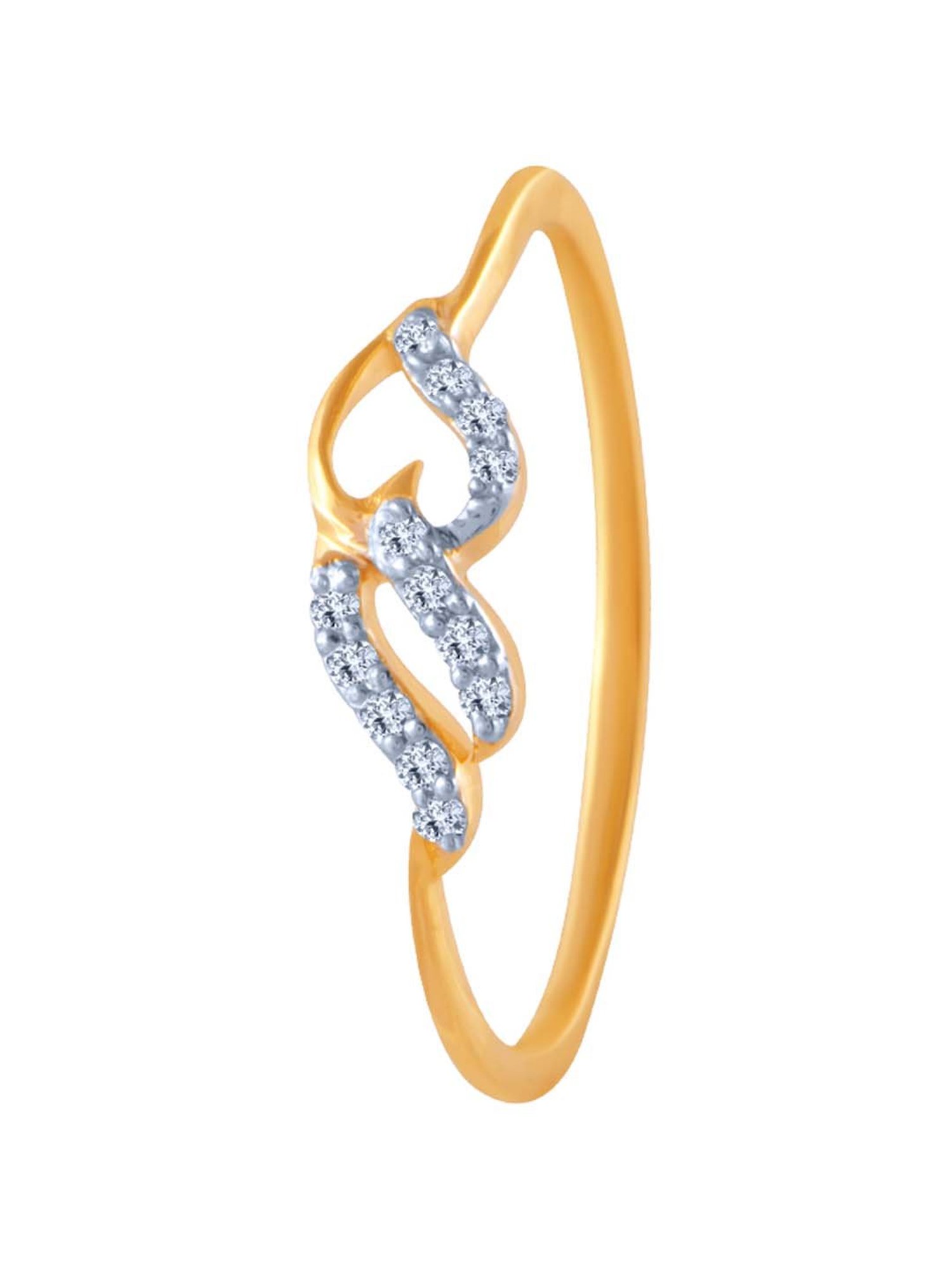 Mia By Tanishq Nature's Finest 14k Yellow Gold Radiant Sp Elegance Diamond Ring