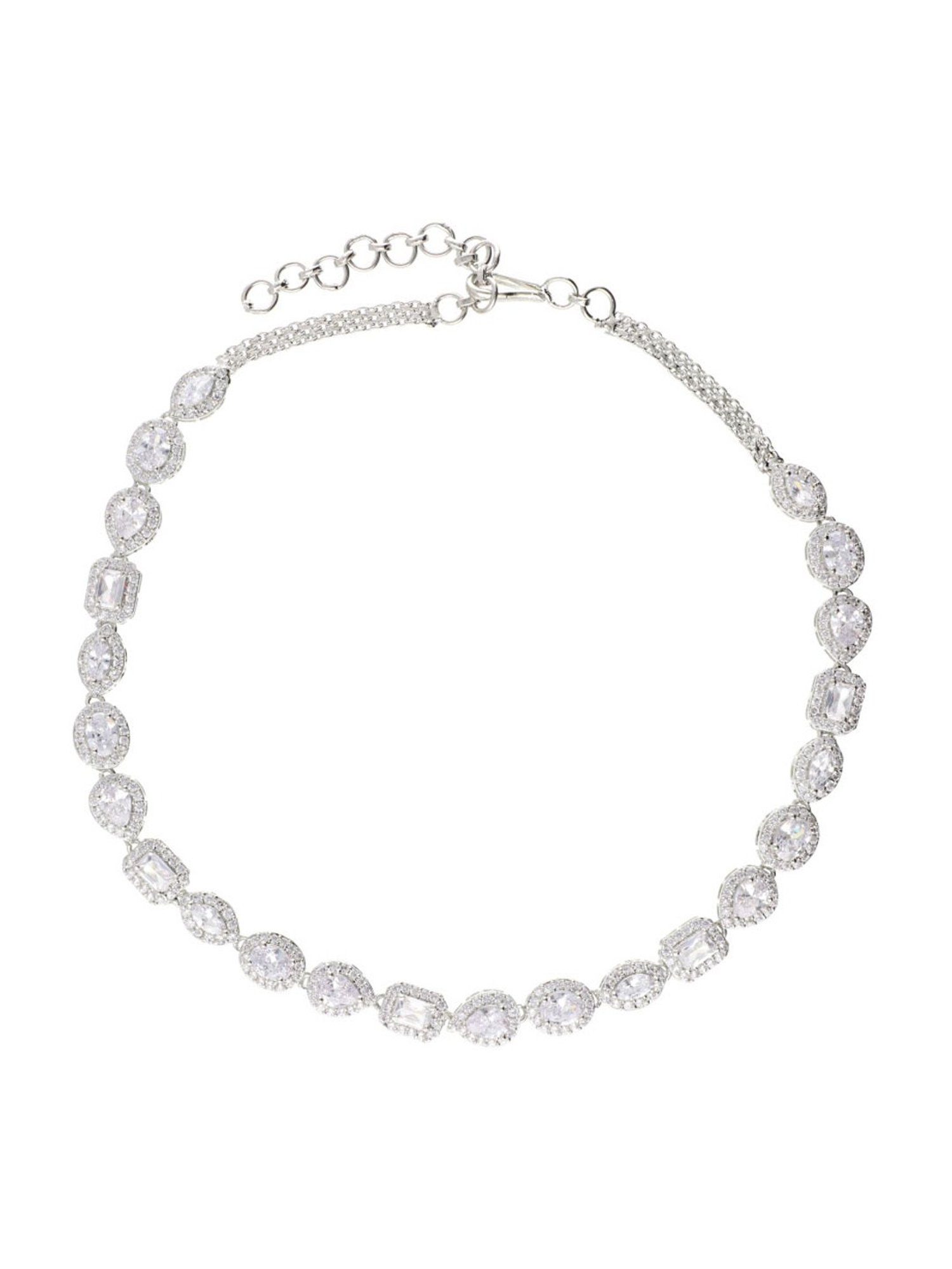 Curio Cottage All Shapes of You Diamante Cubic Zirconia Necklace Set