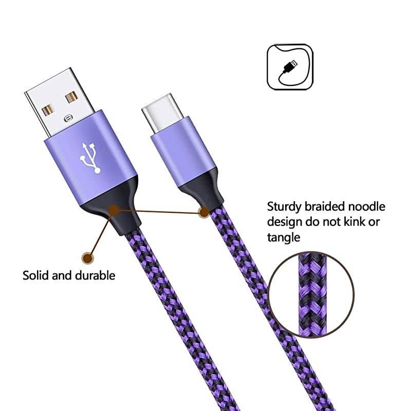 Wall ChargerPhone Charging Block Brick Plug with 2Pack 6FT to C Charger Cable Type C Cord Replacement for Google Pixel 44XL 3 3a3a XL Samsung Galaxy S10LG G8 G7 V40 V50Moto Z Z4 G7