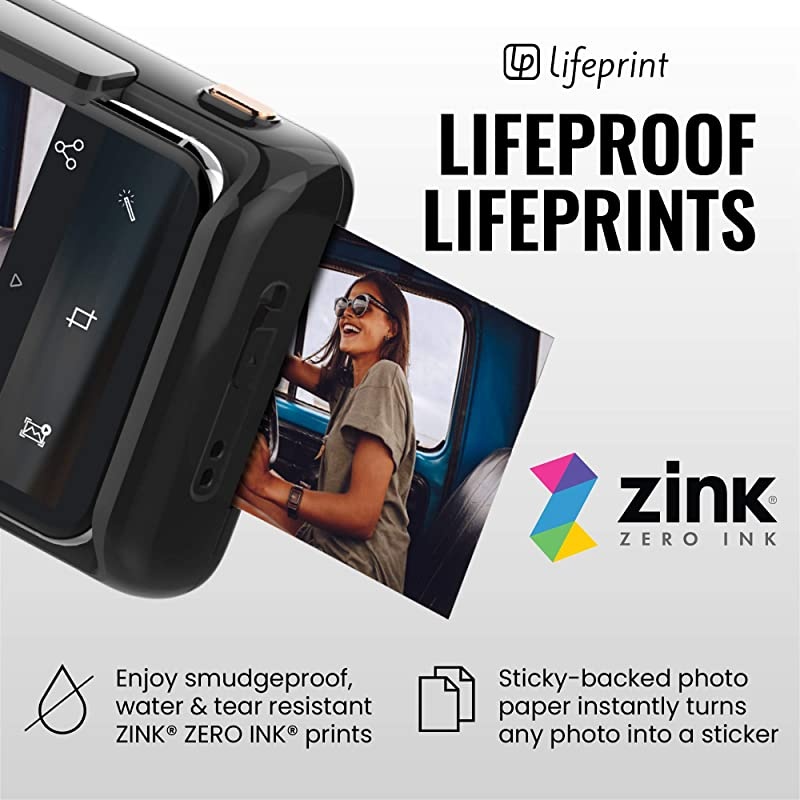 2x3 Instant Printer for iPhone. Turn Your iPhone Into an Instant-Print Camera for Photos and Video! - White