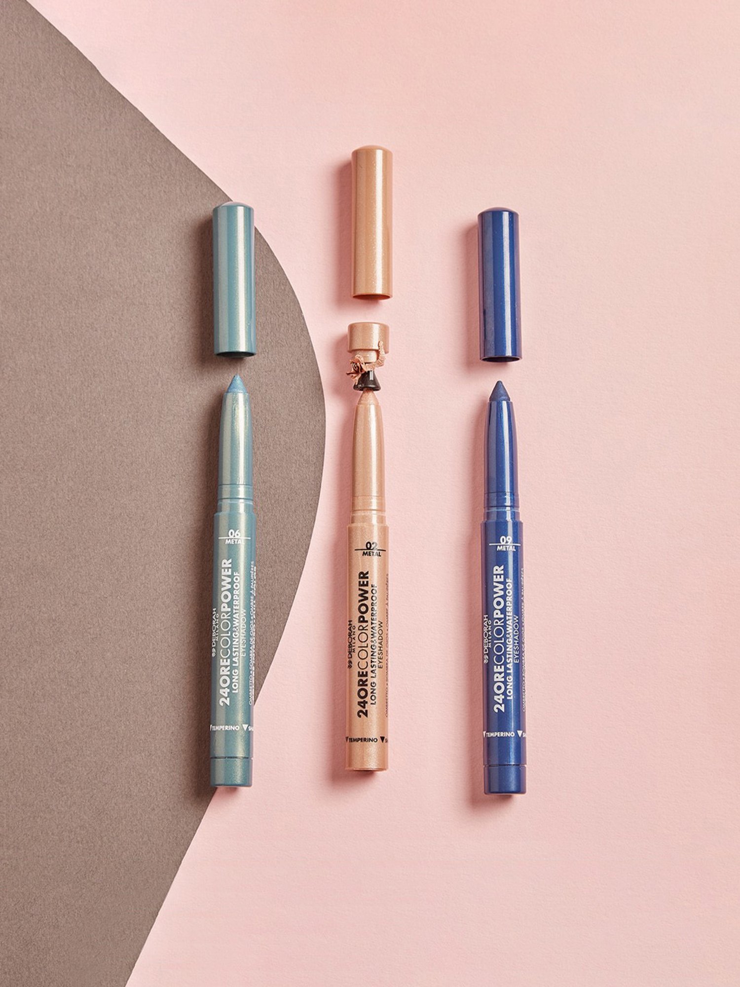 Deborah Milano 24 Ore Color Power Long Lasting & Waterproof Eyeshadow 03 Rose Bronze - 1.4 gm