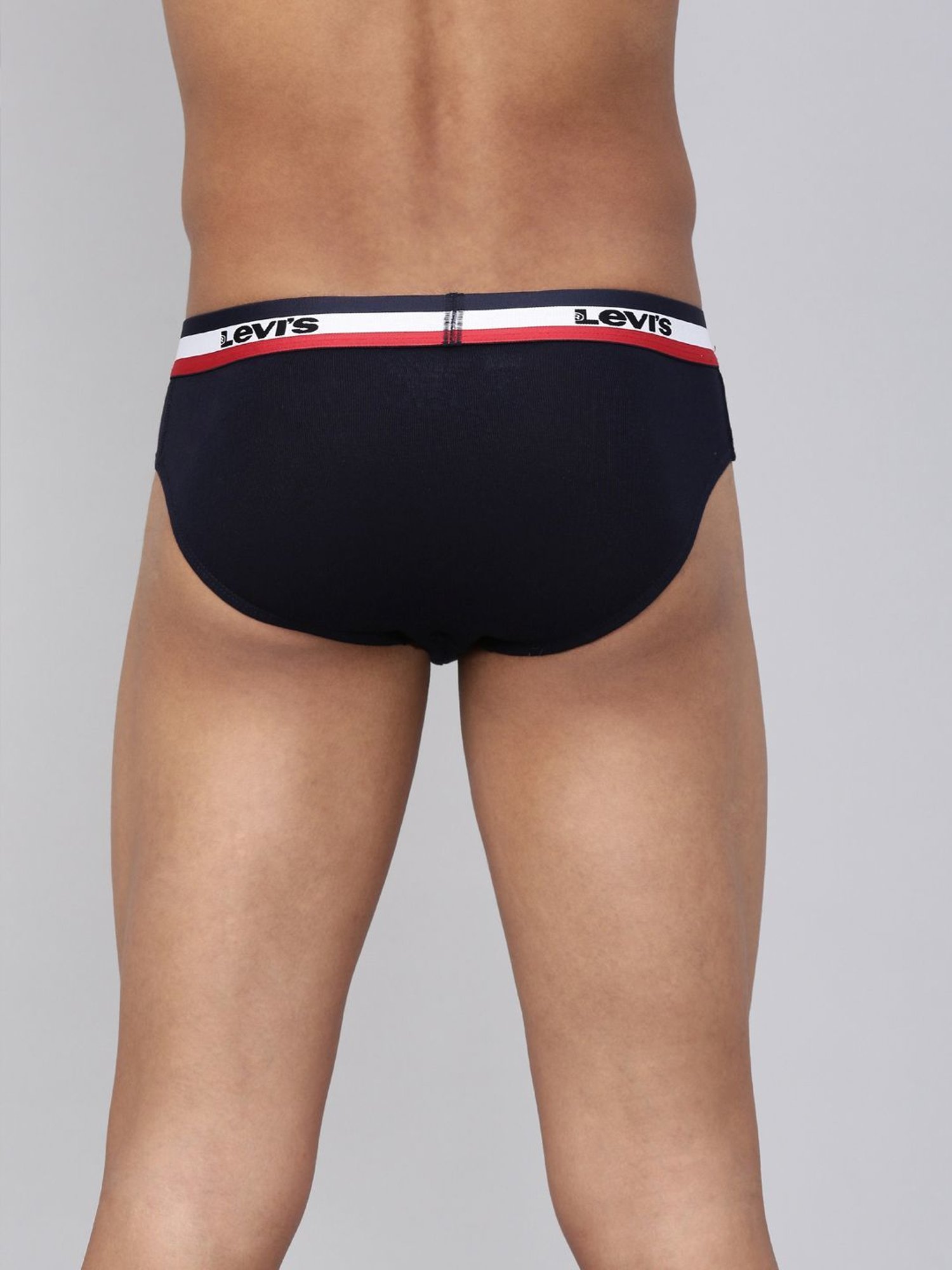 Levi's Navy Cotton Regular Fit Briefs - Pack Of 2