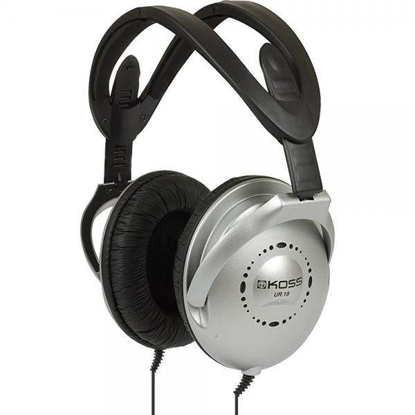 Koss Folding Home Theater Stereo Headphones (Silver/Black)
