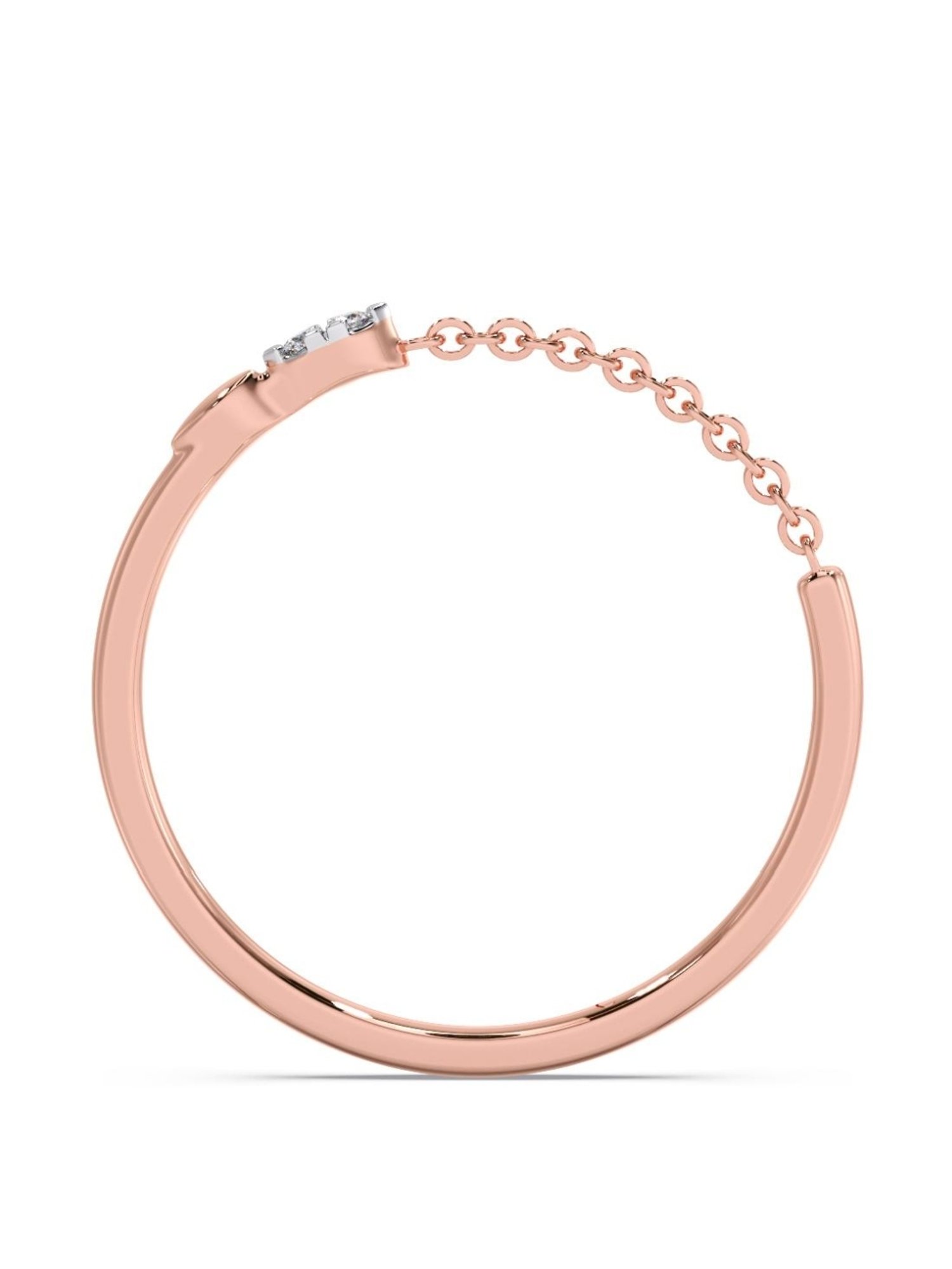 Candere by Kalyan Jewellers 18k Yellow Gold & Diamond Ring for Women