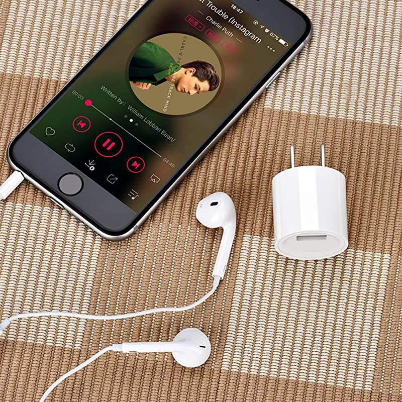 USB Wall Charger 5V1A 3Pack ETL Listed Wall Charger Brick Base Adapter Charging Block Charger Cube Power Plug Charger BoxBWhite