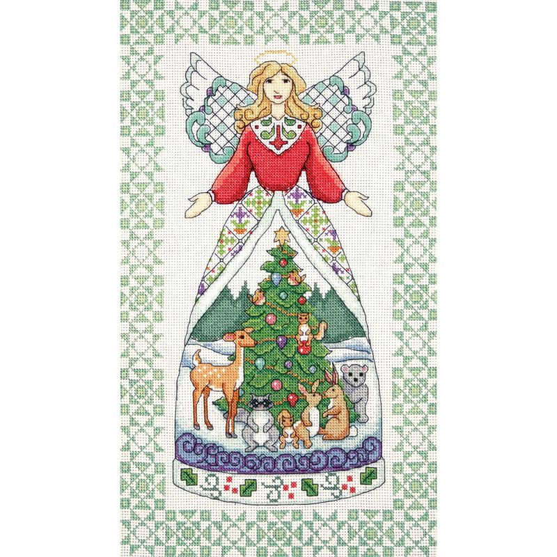 Design Works Counted Cross Stitch Kit 9"X15"-Winter Angel by Jim Shore (14 Count)