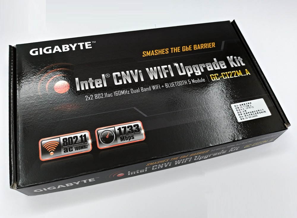 Gigabyte Dual-Band GC-CI22M_A Intel CNVi WIFI Upgrade Kit Bluetooth 5 Fit CNVi slot H370 B360 H310 series
