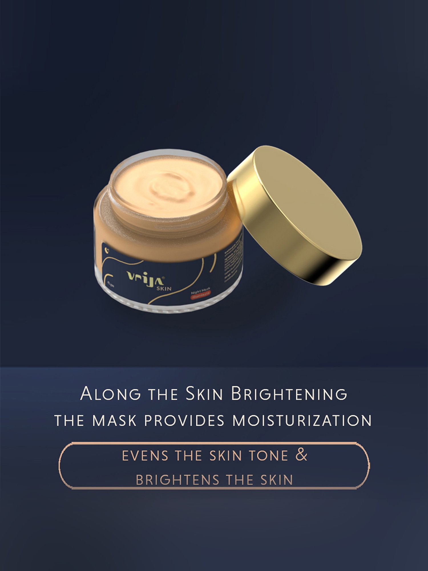 Vrija Illuminate Night Mask for Men & Women - 45 gm