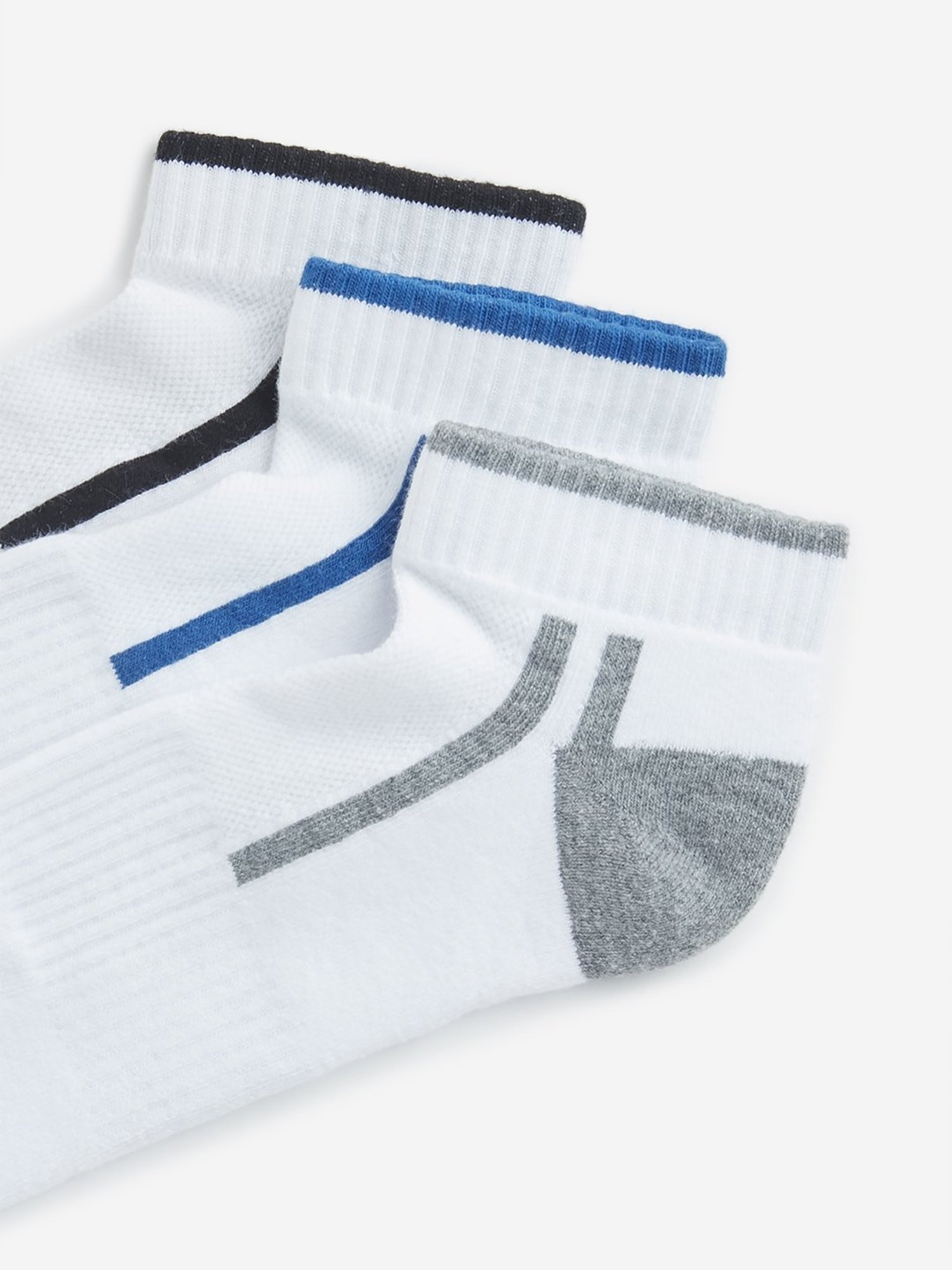 WES Lounge by Westside White Striped Socks - Pack of 3