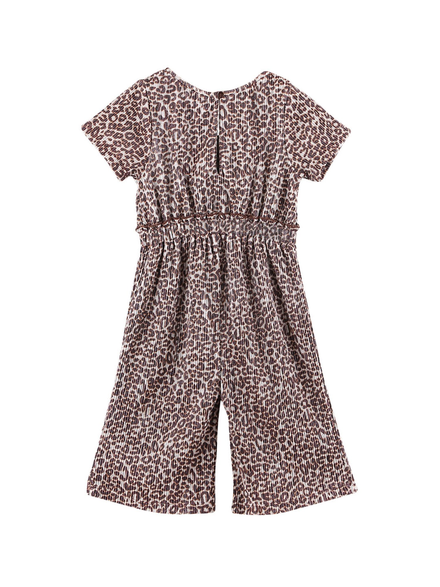 Beebay Kids Brown Printed Jumpsuit