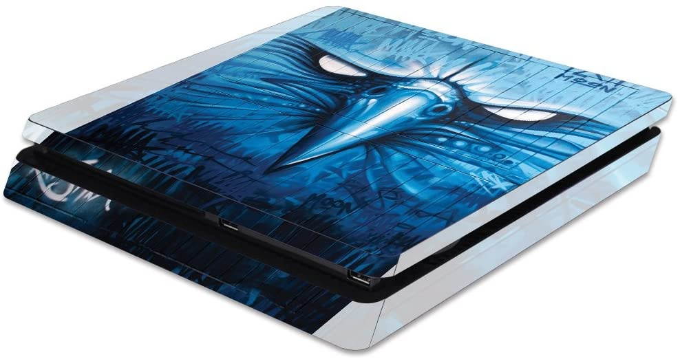 MightySkins Skin Compatible with Sony PS4 Slim Console - Blue Eagle | Protective, Durable, and Unique Vinyl Decal wrap Cover | Easy to Apply, Remove, and Change Styles | Made in The USA