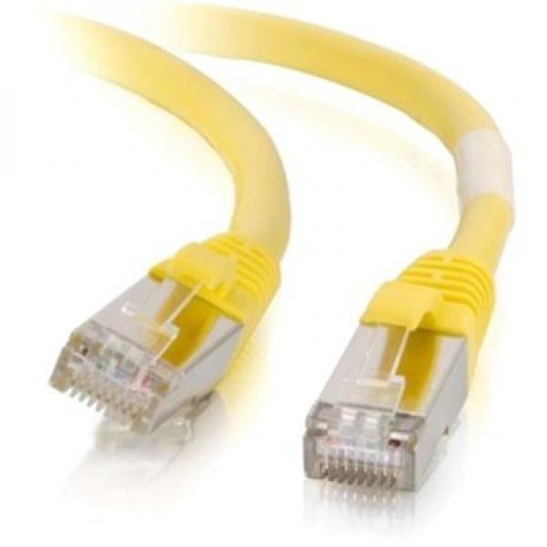 C2G 00861 Cat6 Cable - Snagless Shielded Ethernet Network Patch Cable, Yellow (3 Feet, 0.91 Meters)