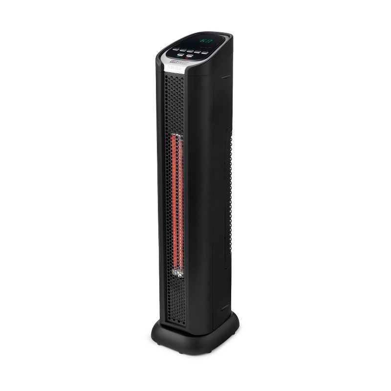 Lasko 5160 Portable Electric 1500 Watt Room Oscillating Ceramic Tower Space Heater with Remote, Adjustable Thermostat, Digital Controls, and Timer