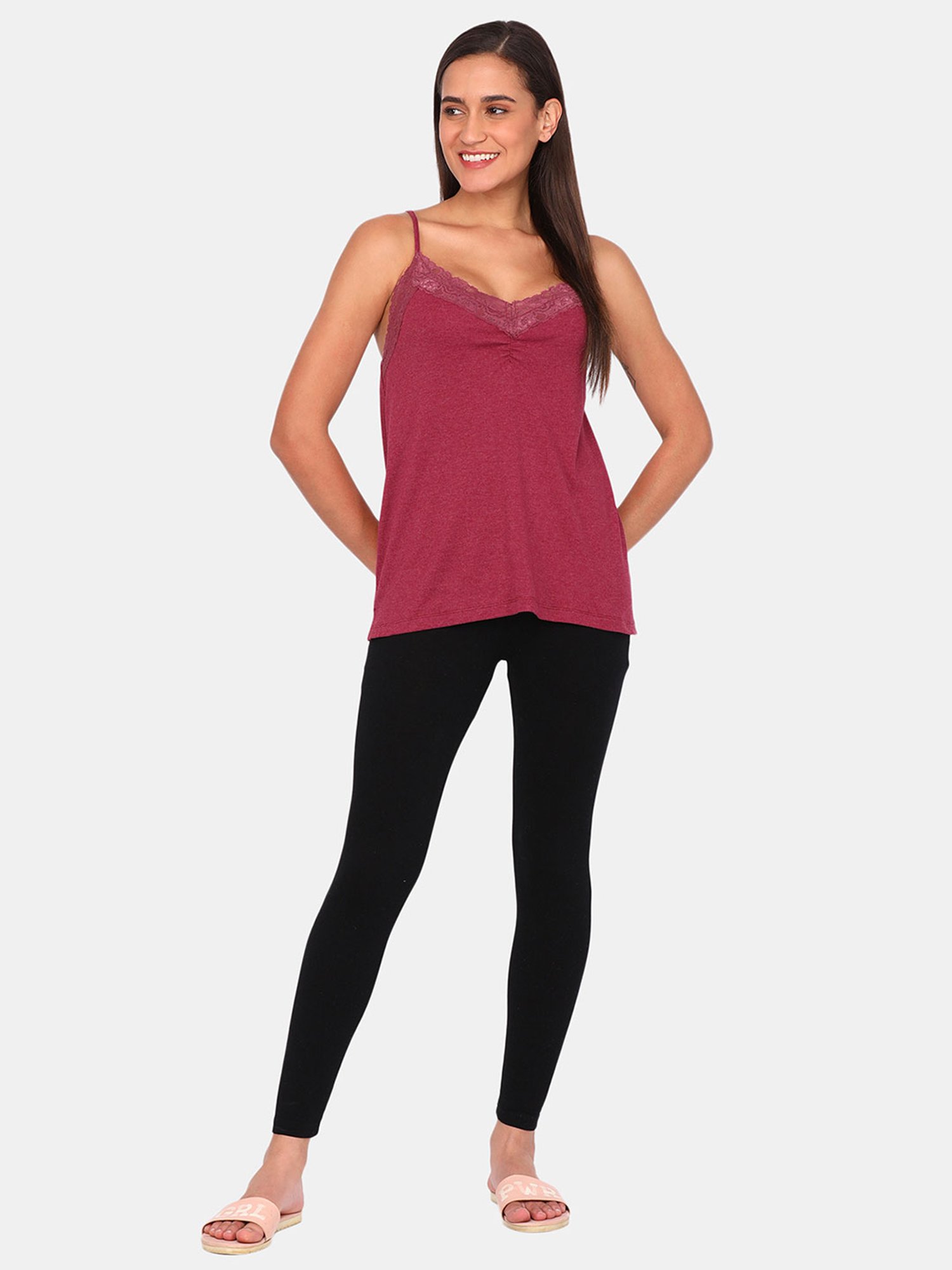 Zivame Red Relaxed Fit Camisole