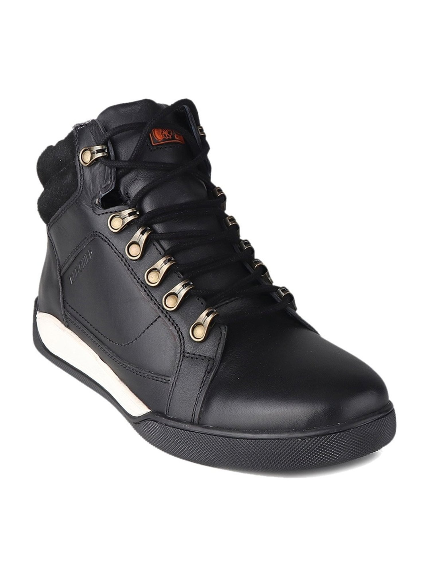 Red Chief Men's Black Derby Boots