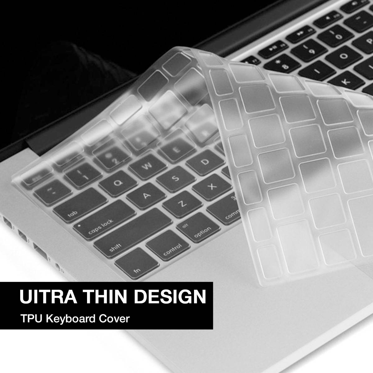 FirstPower Soft Silicone Keyboard Cover Skin for MacBook Pro Air A1369 2013 Models, 2015 Models, 2017 Models