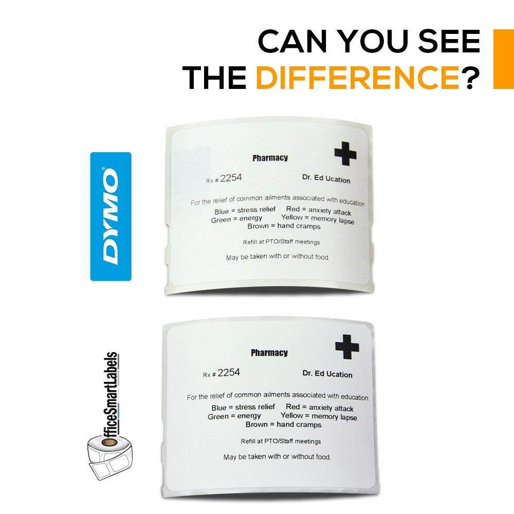 Dymo Compatible 30324-2-1/8" x 2-3/4" Veterinary Diskette Media Labels (6 Rolls - 400 Labels Per Roll)