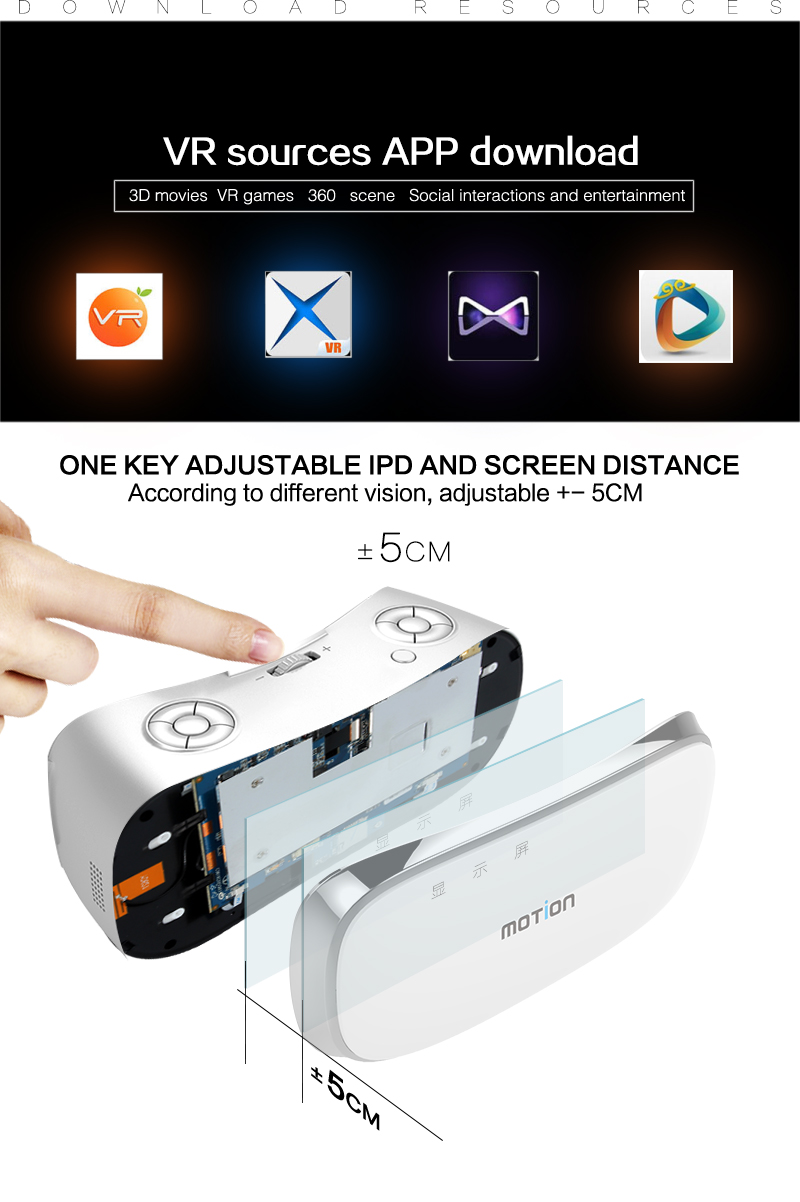 Andoer Virtual Reality Glasses 3D VR Box Glasses Headset Universal for Android iOS Windows Smart Phones with 4.7 to 6.0 Inches