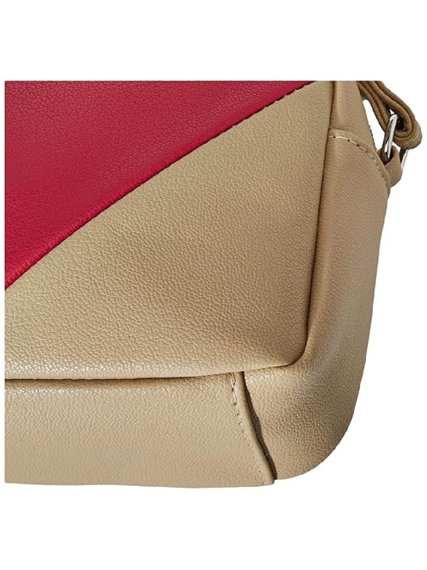 Nautica Beige Color Block Medium Sling Handbag