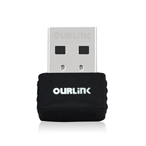 OURLINK 600Mbps AC600 Dual Band USB WiFi Dongle & Wireless Network Adapter for Laptop/Desktop Computer - Backward Compatible with 802.11 a/b/g/n Products (2.4 GHz 150Mbps, 5GHz 433Mbps)