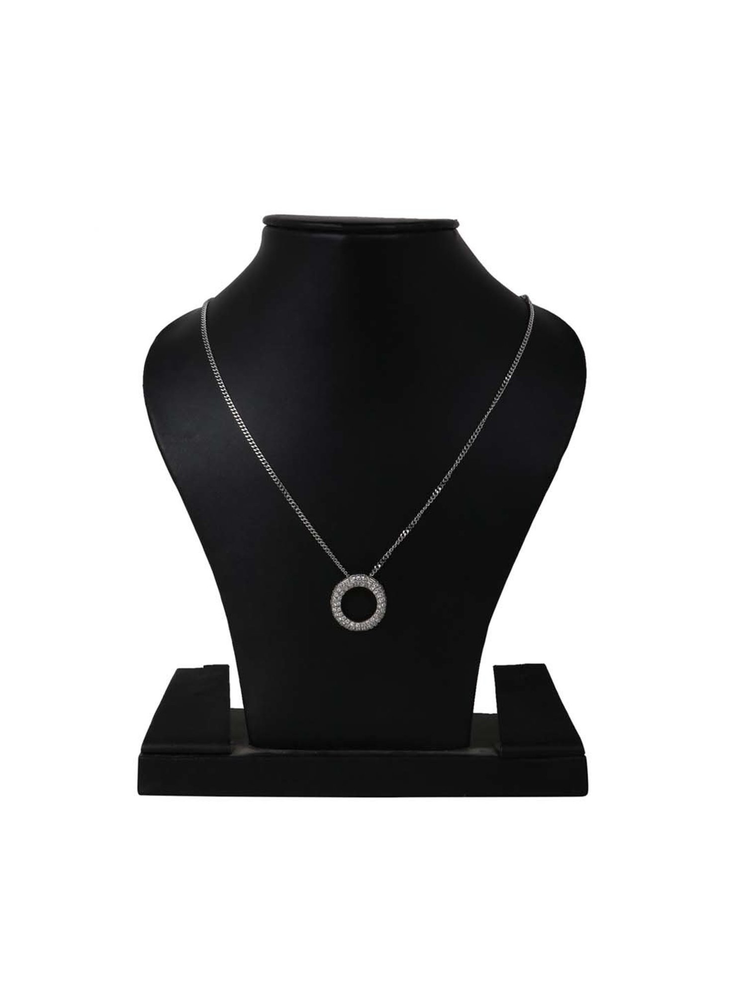 Zavya 92.5 Sterling Silver Pearlescent Elegance Pendant with Chain for Women